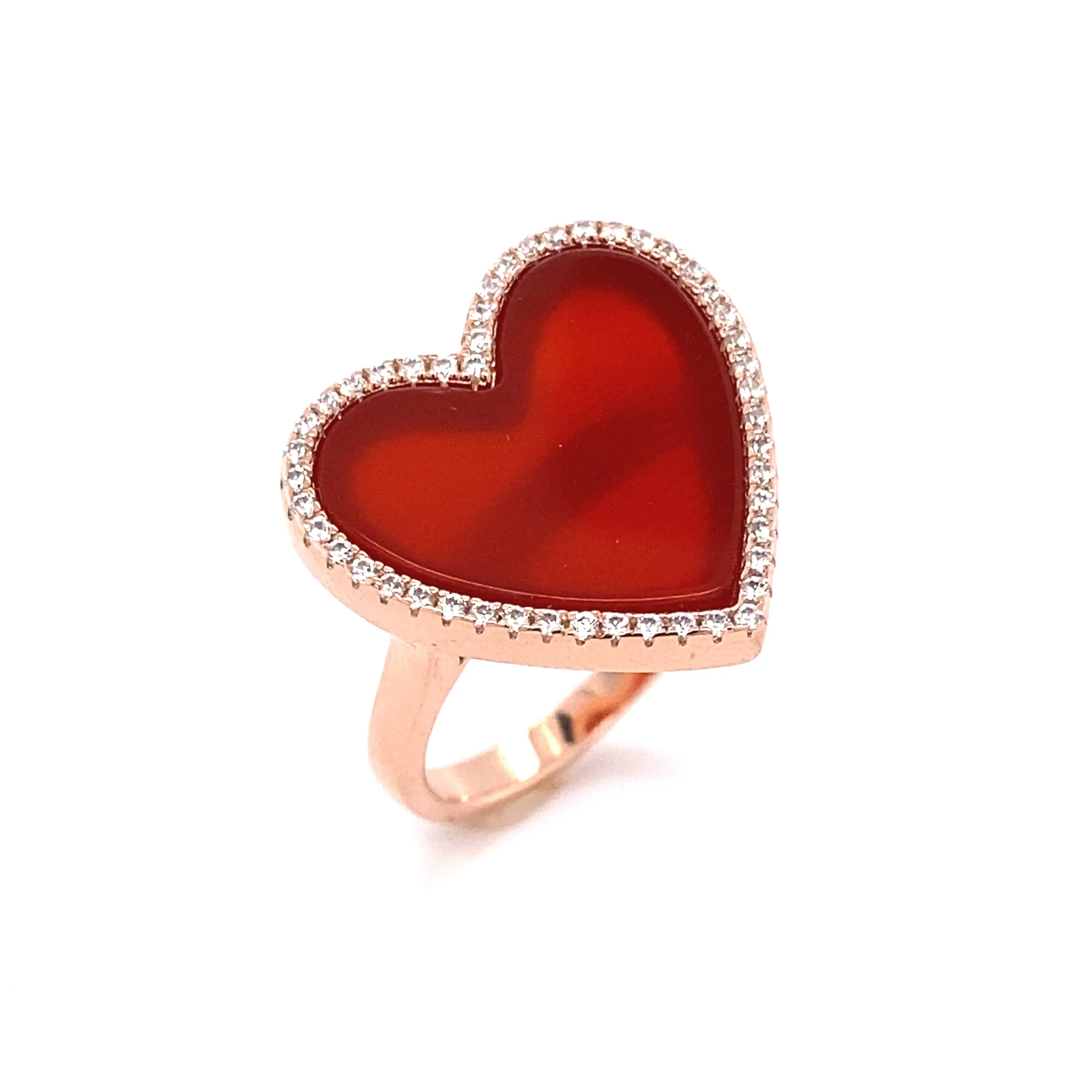 Carnelian Heart Shaped Ring - Image 4