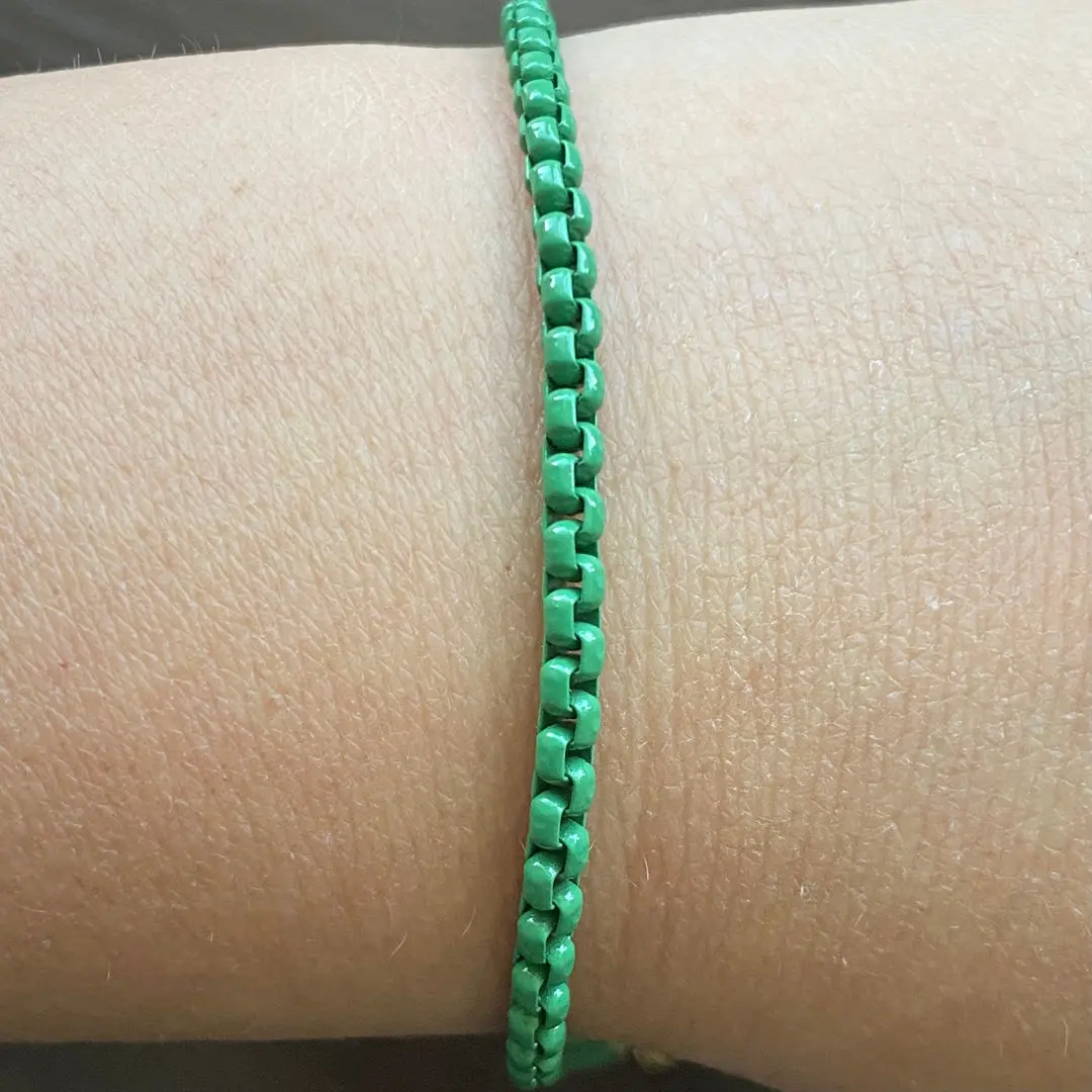 Enamel Link Chain Bracelet - Image 11