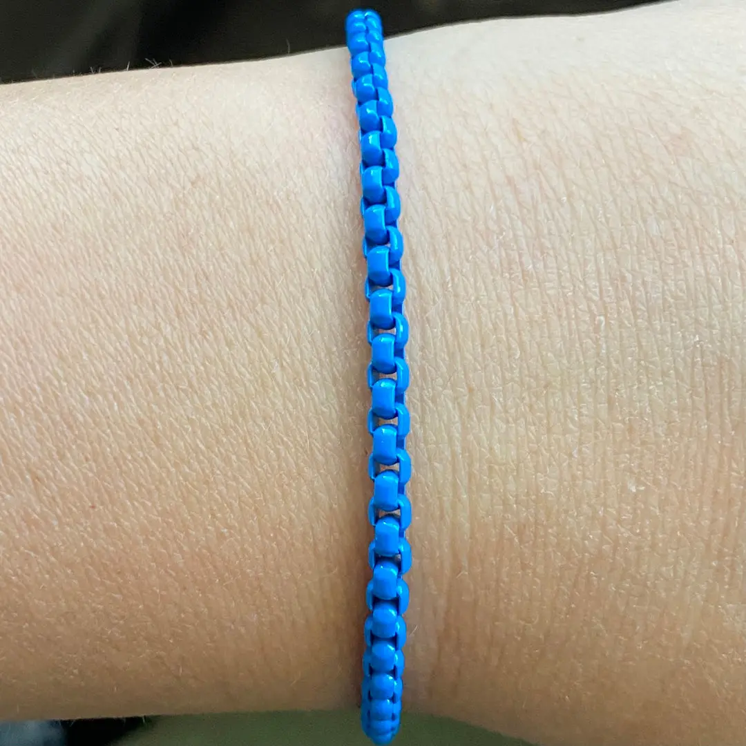 Enamel Link Chain Bracelet - Image 12