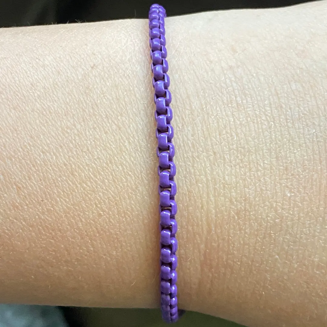 Enamel Link Chain Bracelet - Image 14