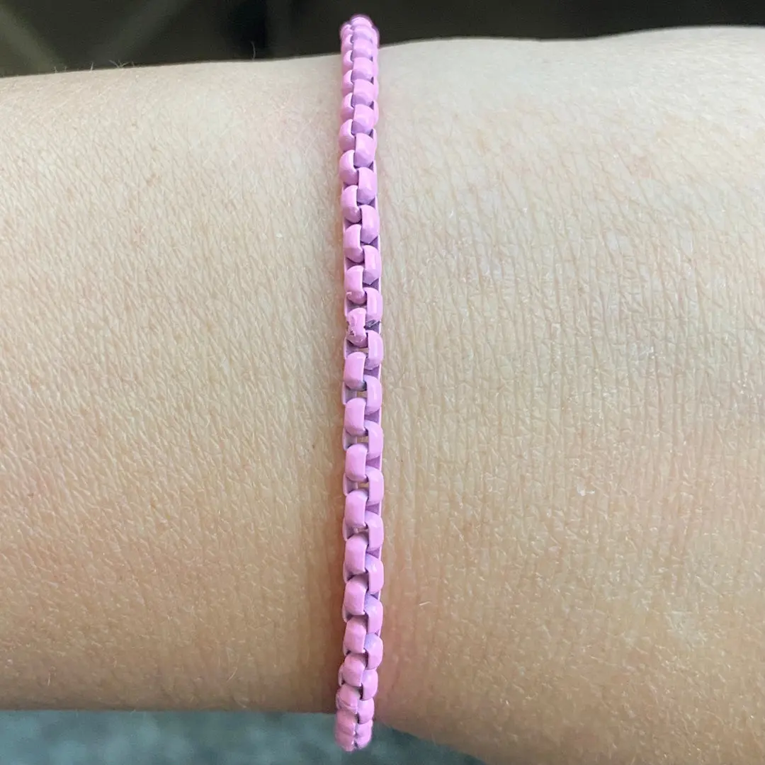 Enamel Link Chain Bracelet - Image 15