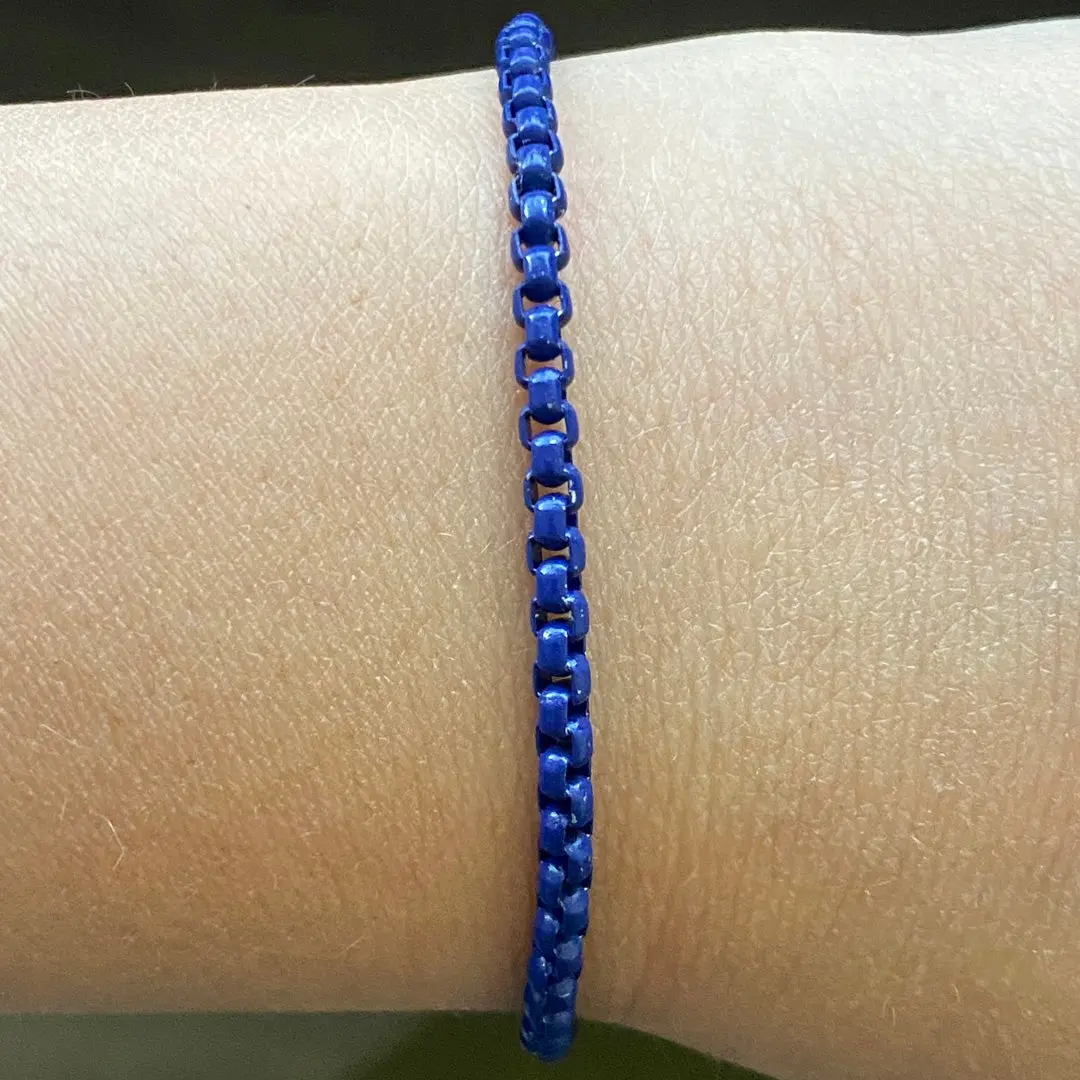 Enamel Link Chain Bracelet - Image 19