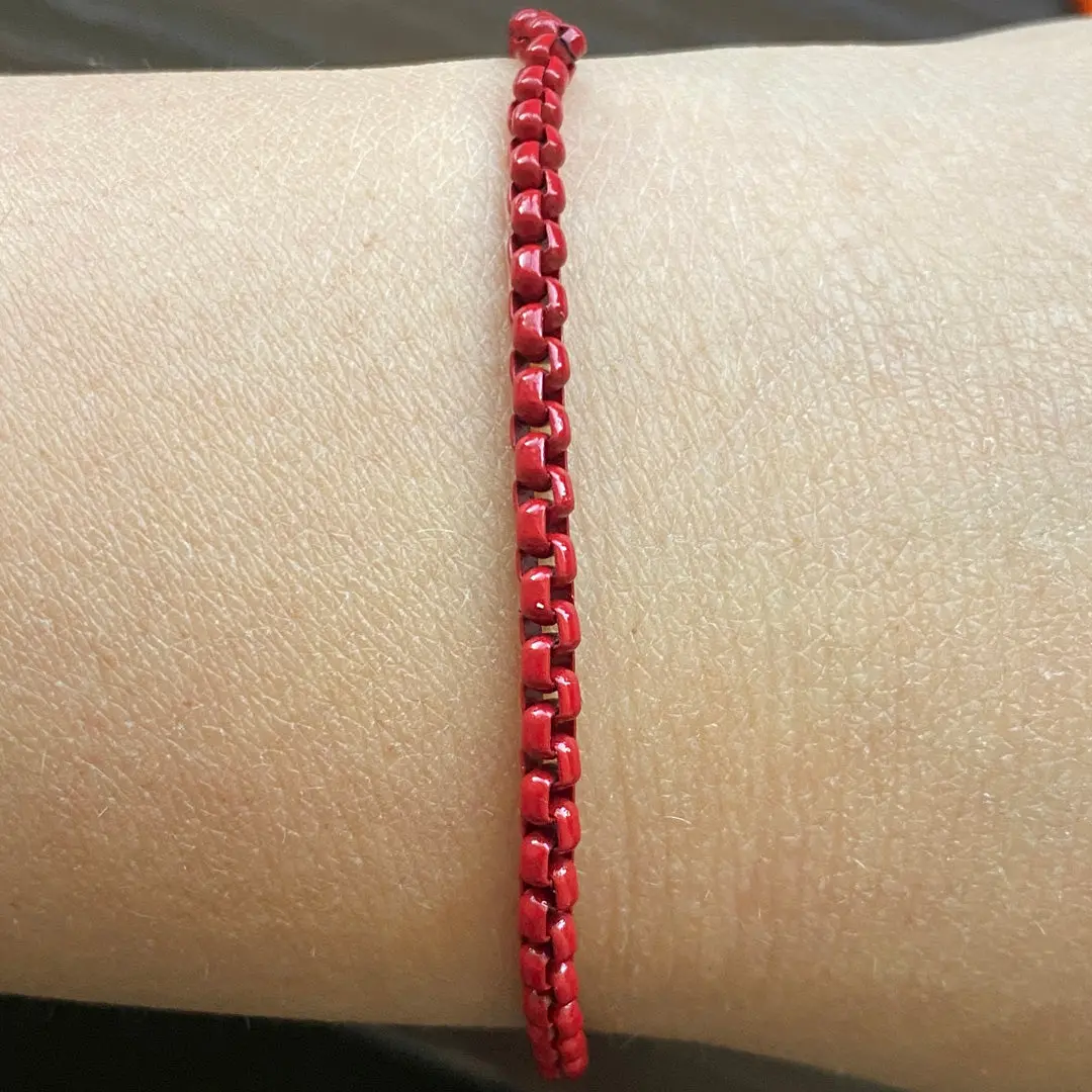 Enamel Link Chain Bracelet - Image 8