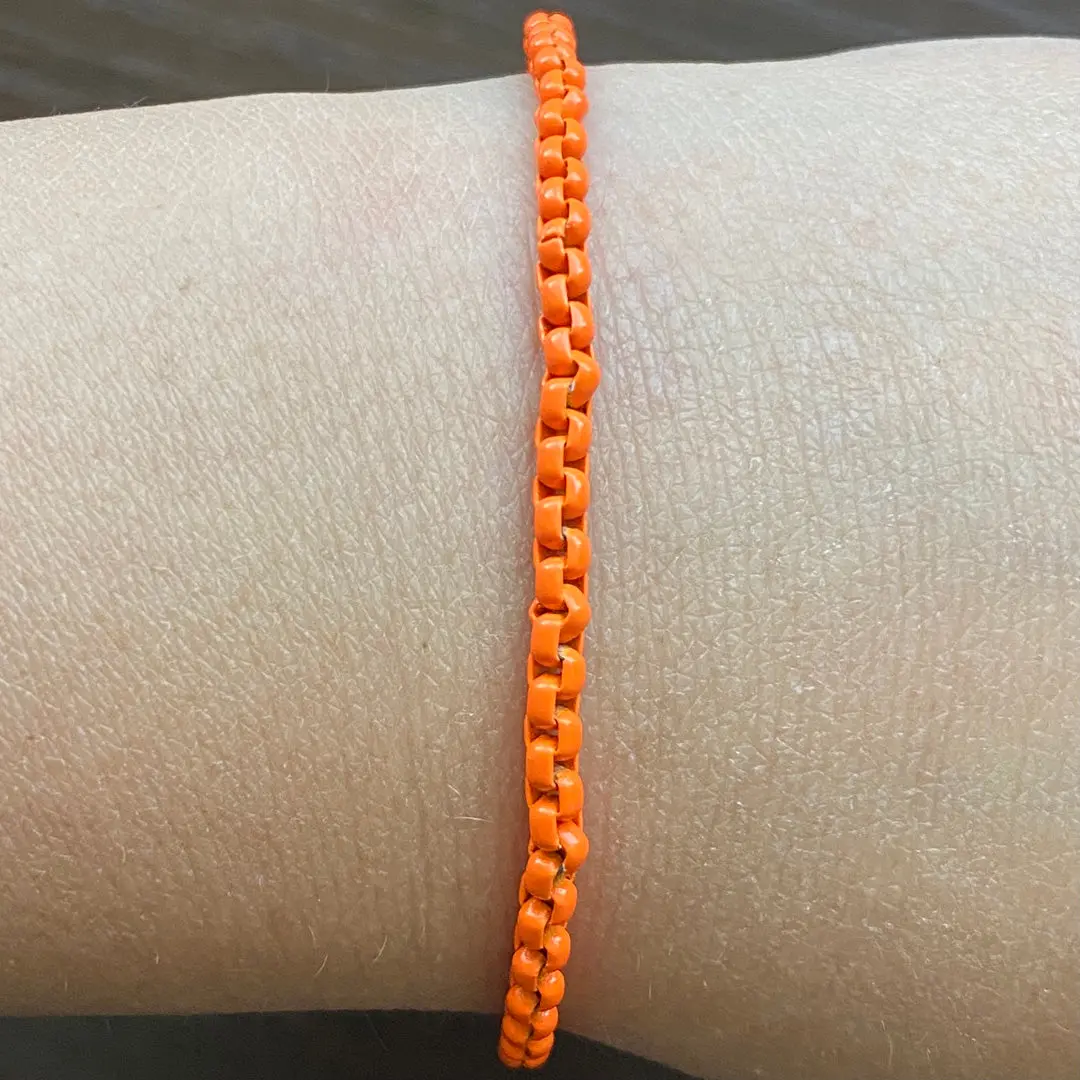 Enamel Link Chain Bracelet - Image 9