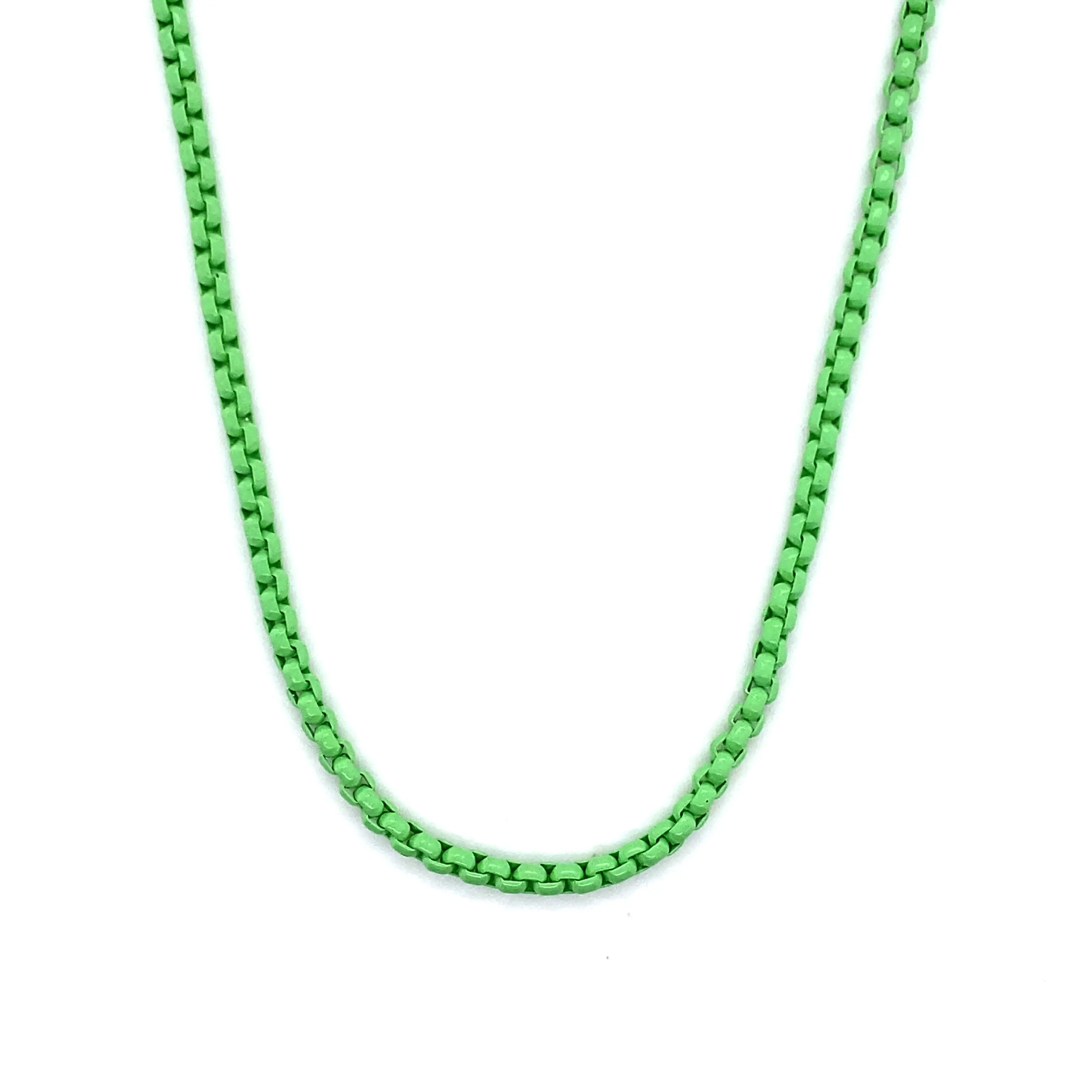 Enamel Link Chain Necklace - Image 13