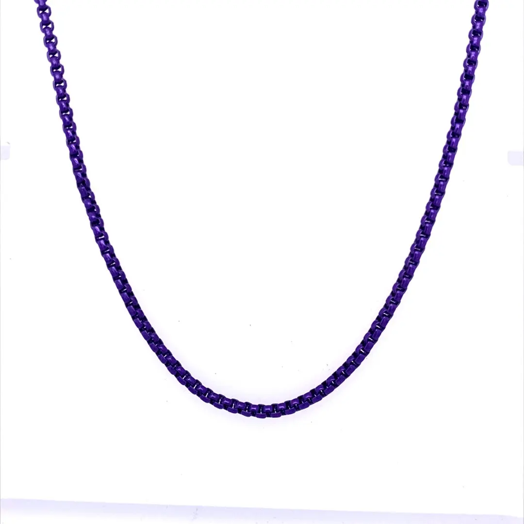 Enamel Link Chain Necklace - Image 15