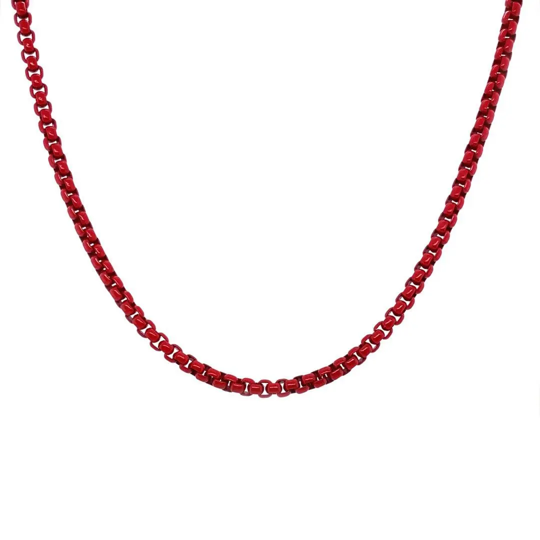 Enamel Link Chain Necklace - Image 18