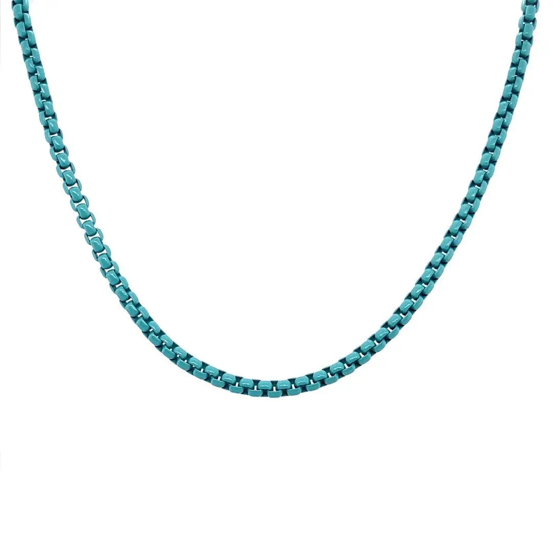 Enamel Link Chain Necklace - Image 19