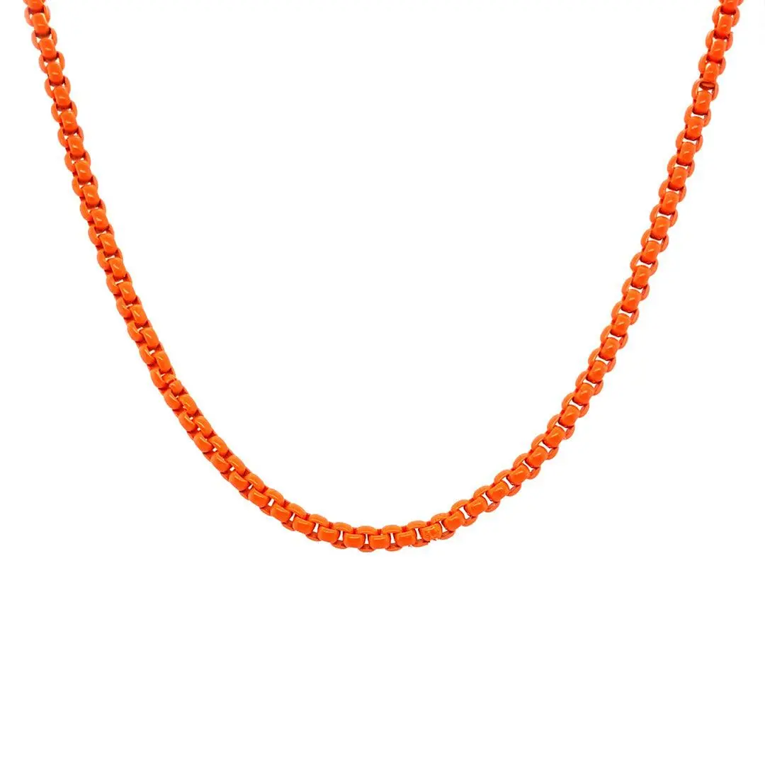 Enamel Link Chain Necklace - Image 21