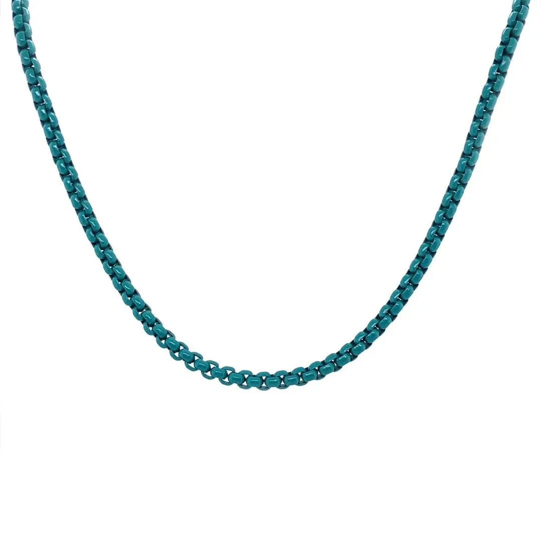 Enamel Link Chain Necklace - Image 22