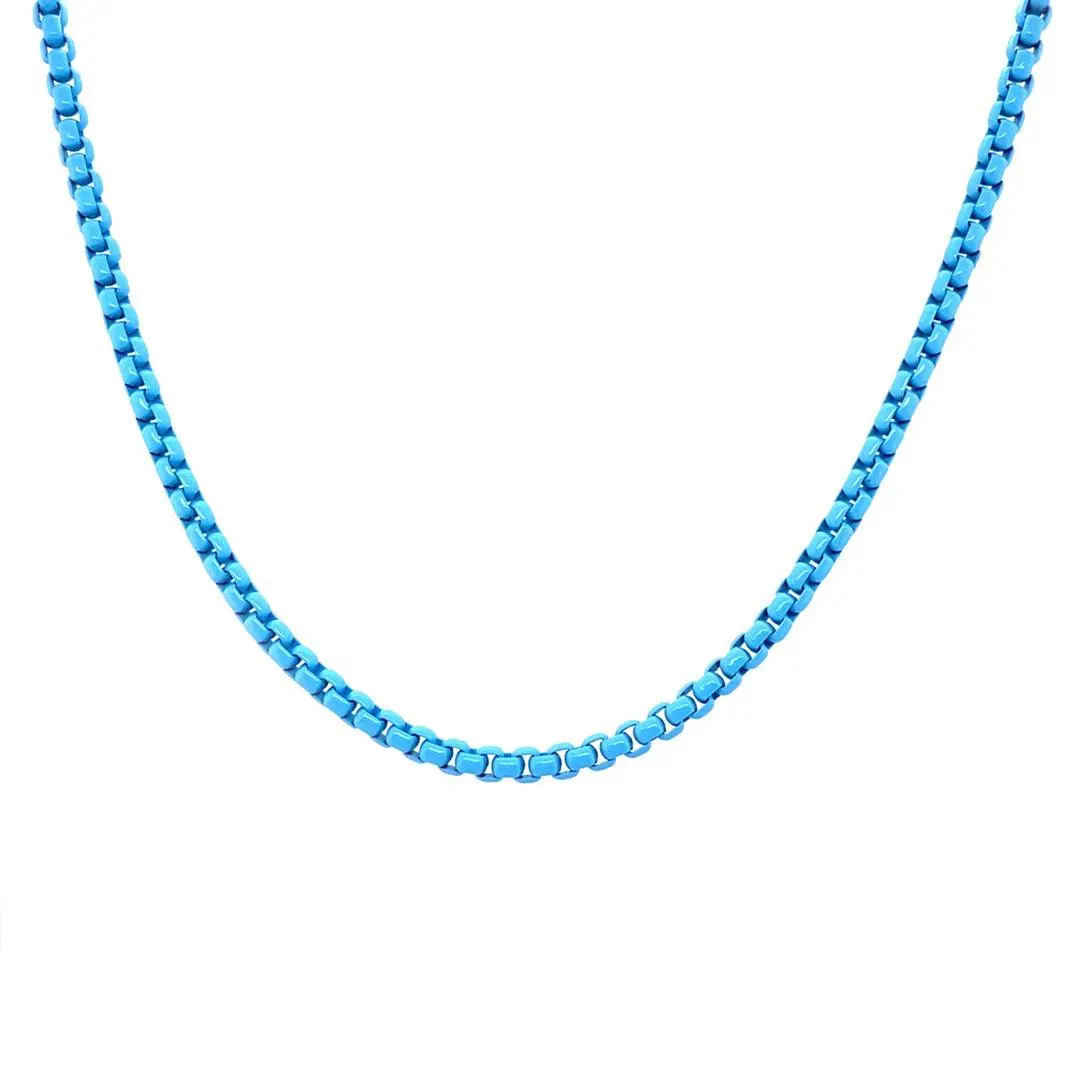 Enamel Link Chain Necklace - Image 26