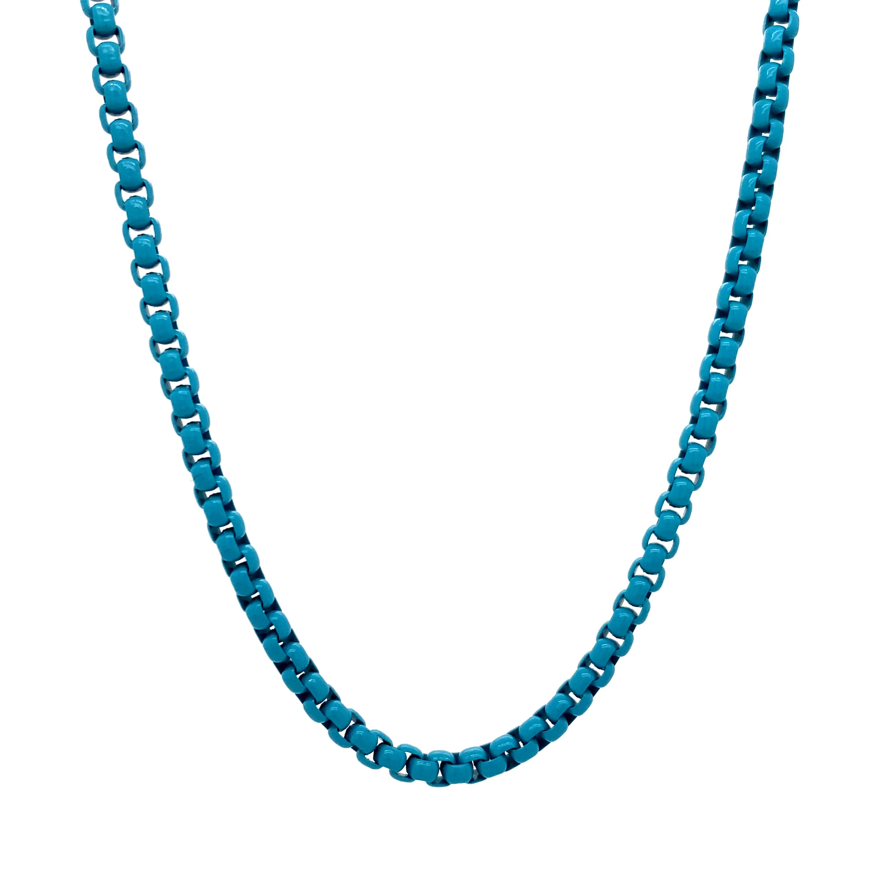 Enamel Link Chain Necklace - Image 28