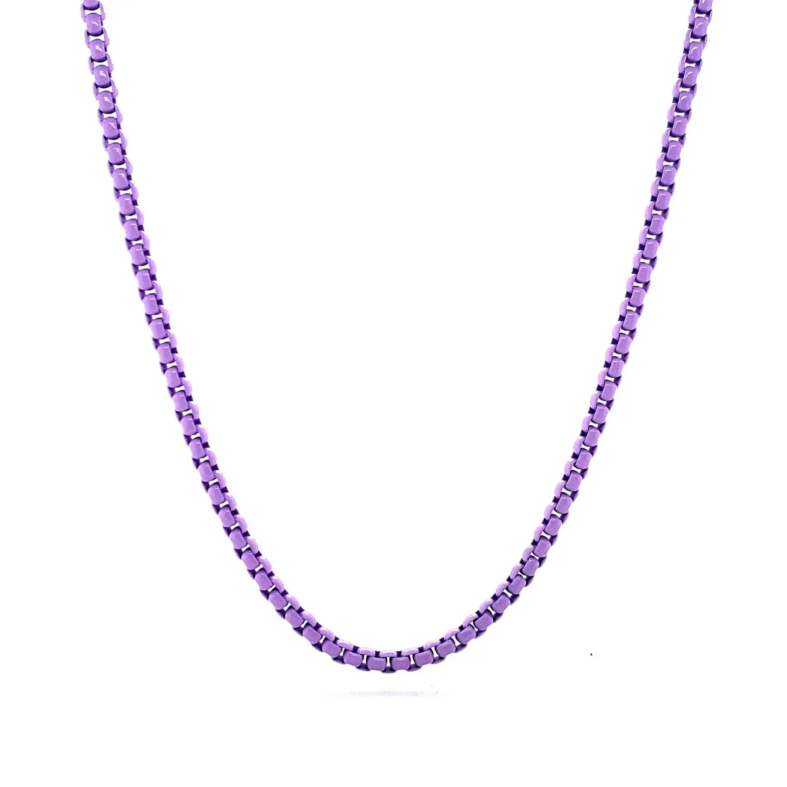 Enamel Link Chain Necklace - Image 30