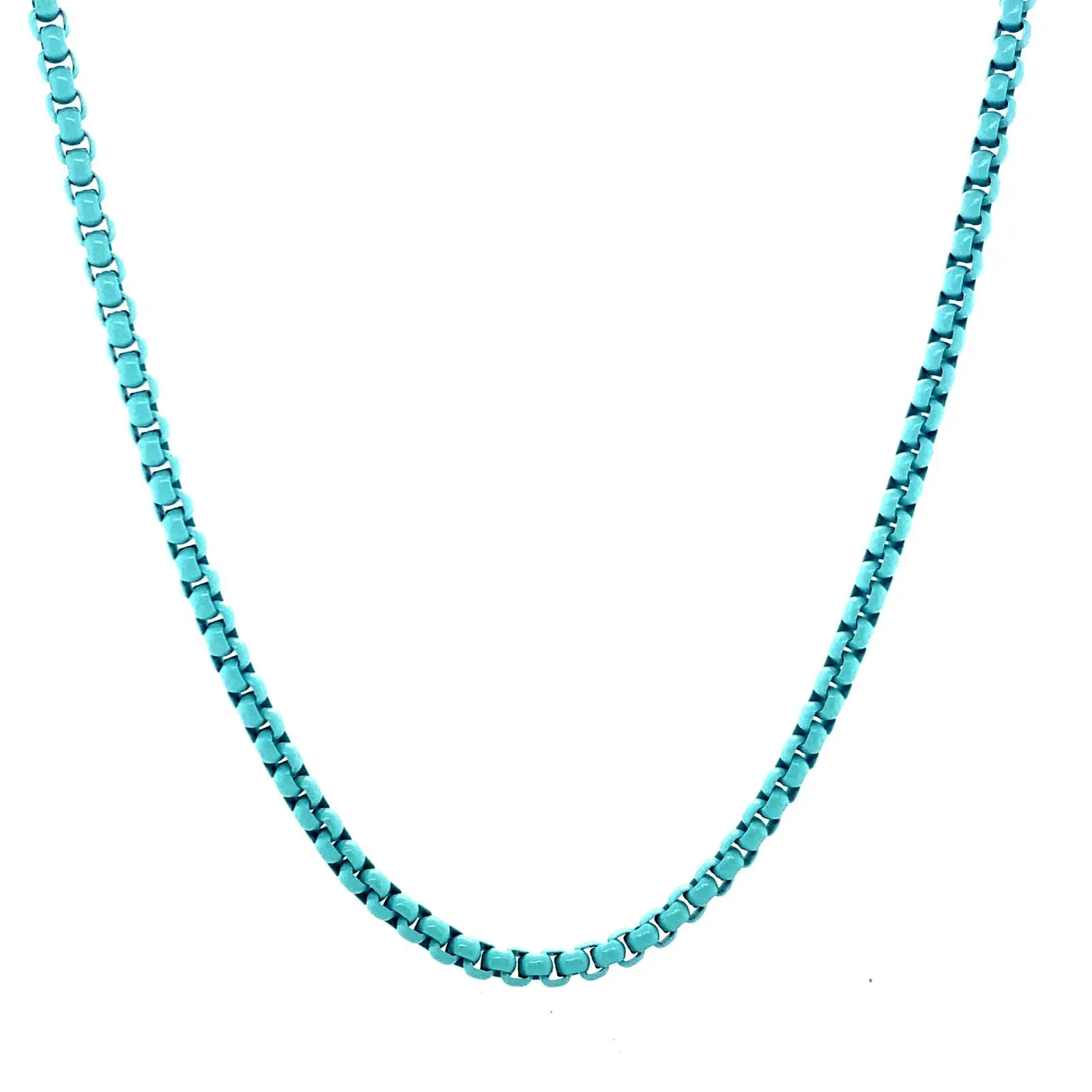 Enamel Link Chain Necklace - Image 32