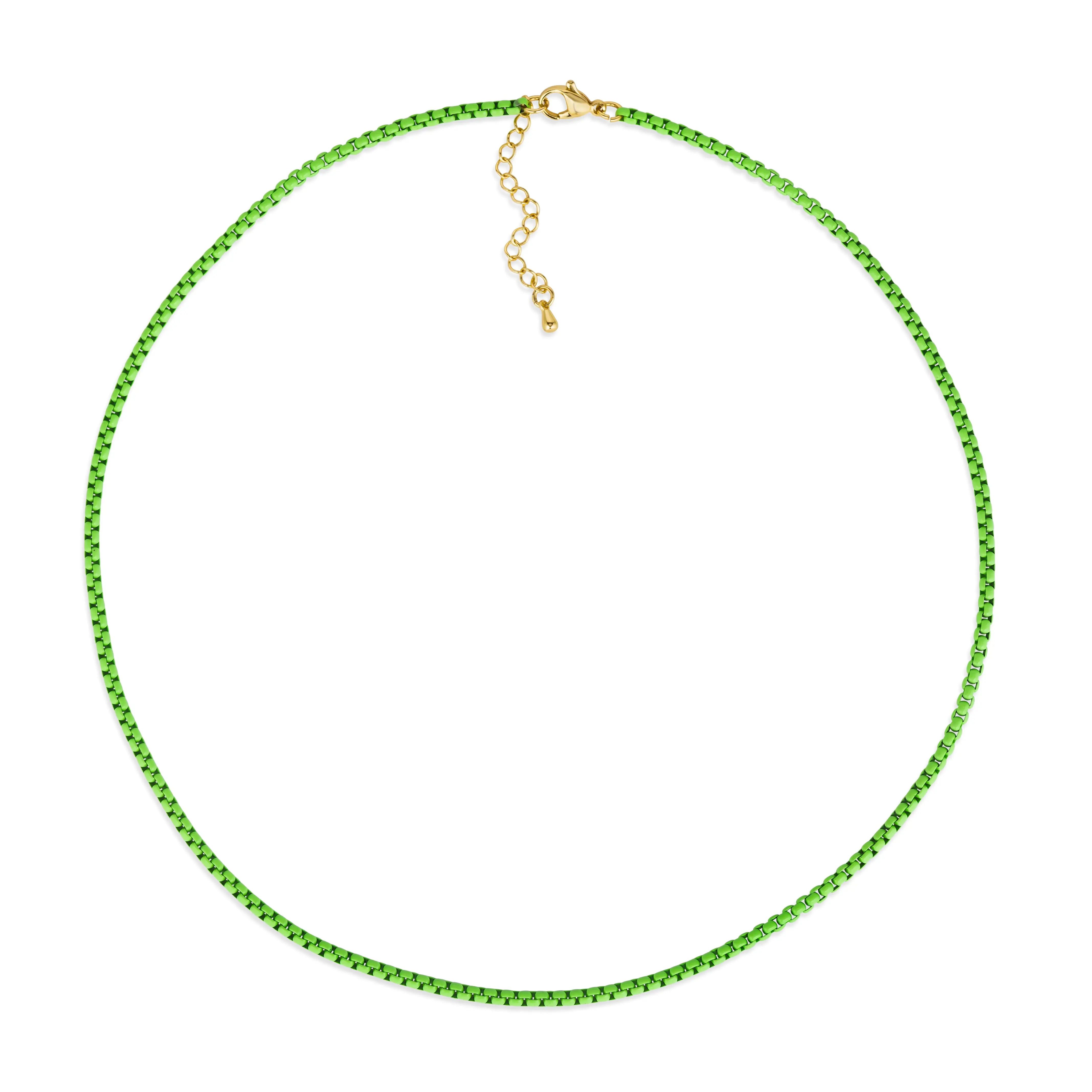 Enamel Link Chain Necklace - Image 5