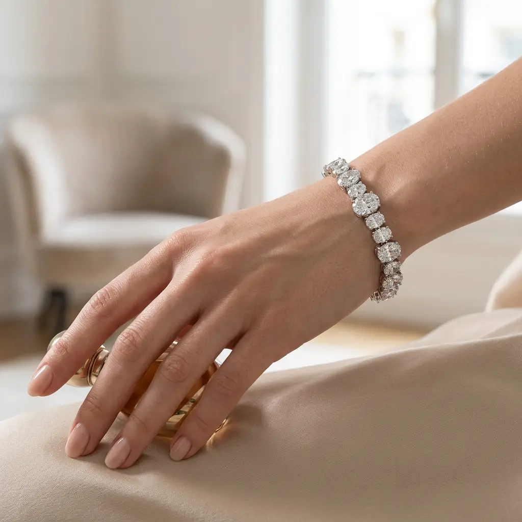 Mimi Miami Diamond Crystalline Tennis Bracelet - Image 3