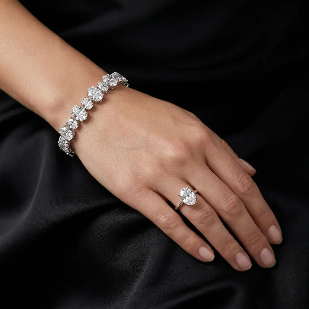 Mimi Miami Diamond Crystalline Tennis Bracelet - Image 5