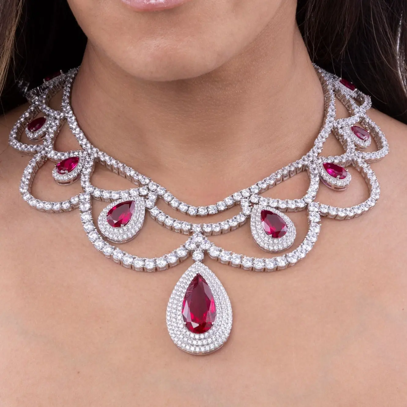 Royal Goddess Ruby Necklace - Image 4