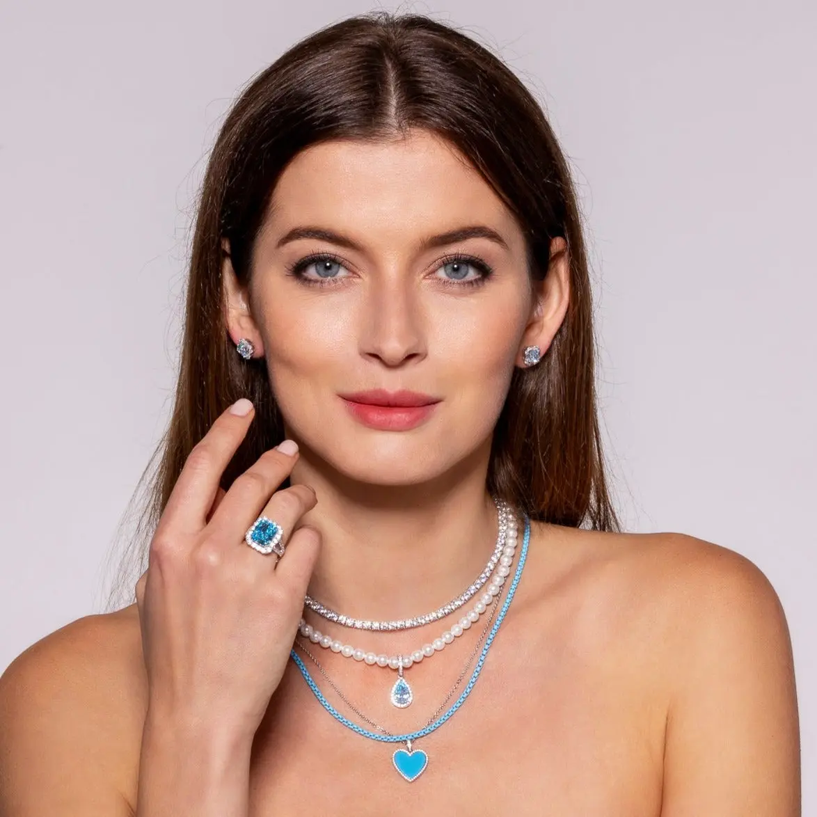 Serenity Aquamarine Cocktail Ring - Image 3
