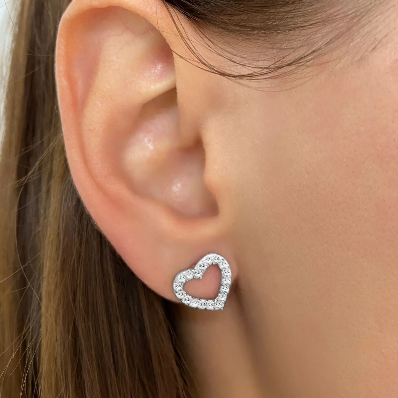 Siena Heart Studs by AZ Essentials - Image 3