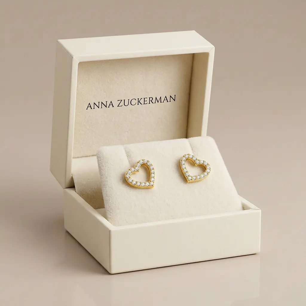 Siena Heart Studs by AZ Essentials - Image 4