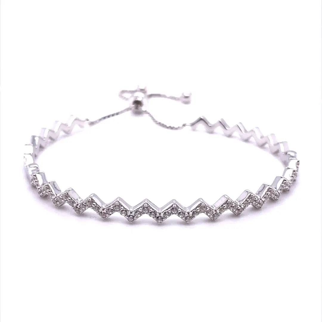 Signature Adjustable Chevron Design Bolo Bracelet - Image 5