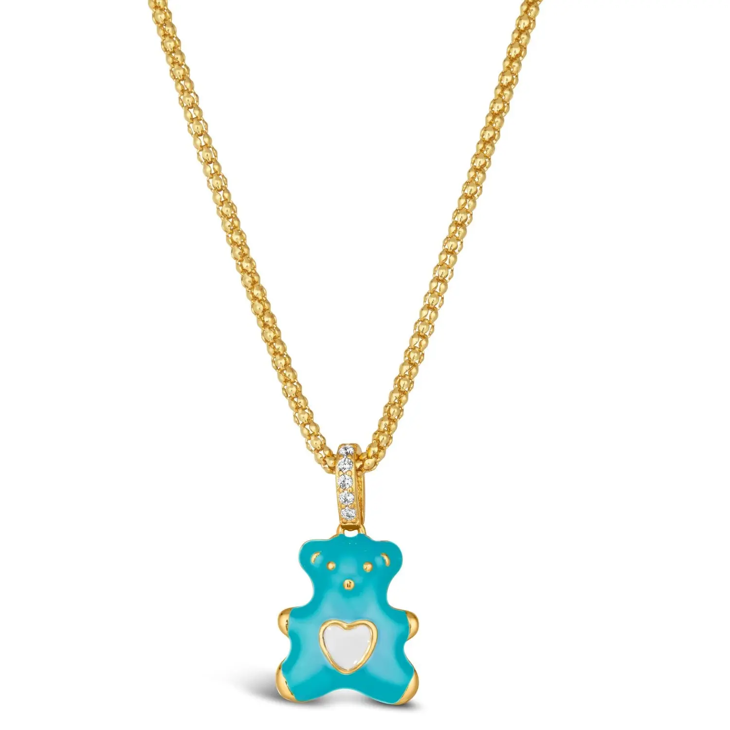 Teddy Enamel Bear Necklace - Image 10