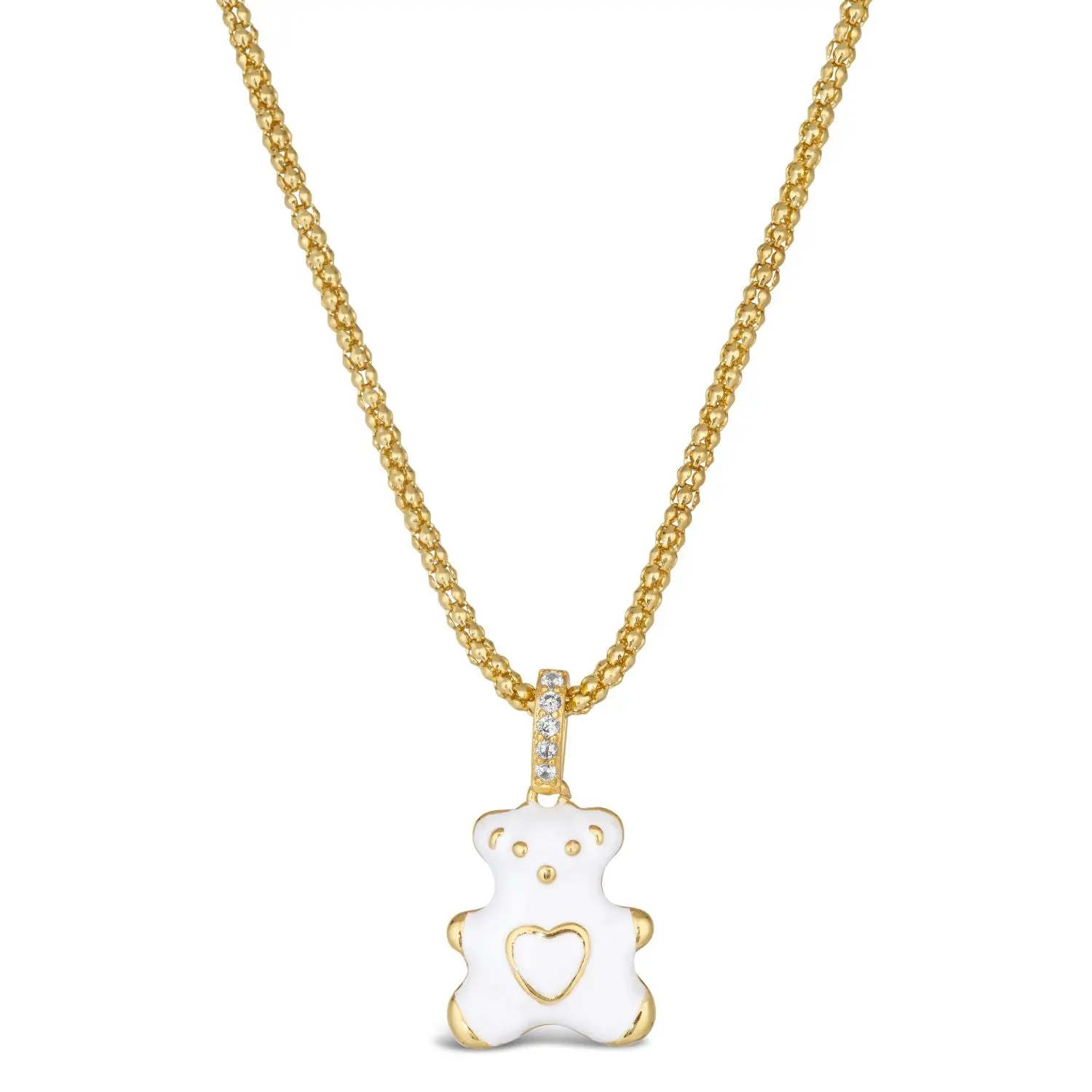 Teddy Enamel Bear Necklace - Image 6