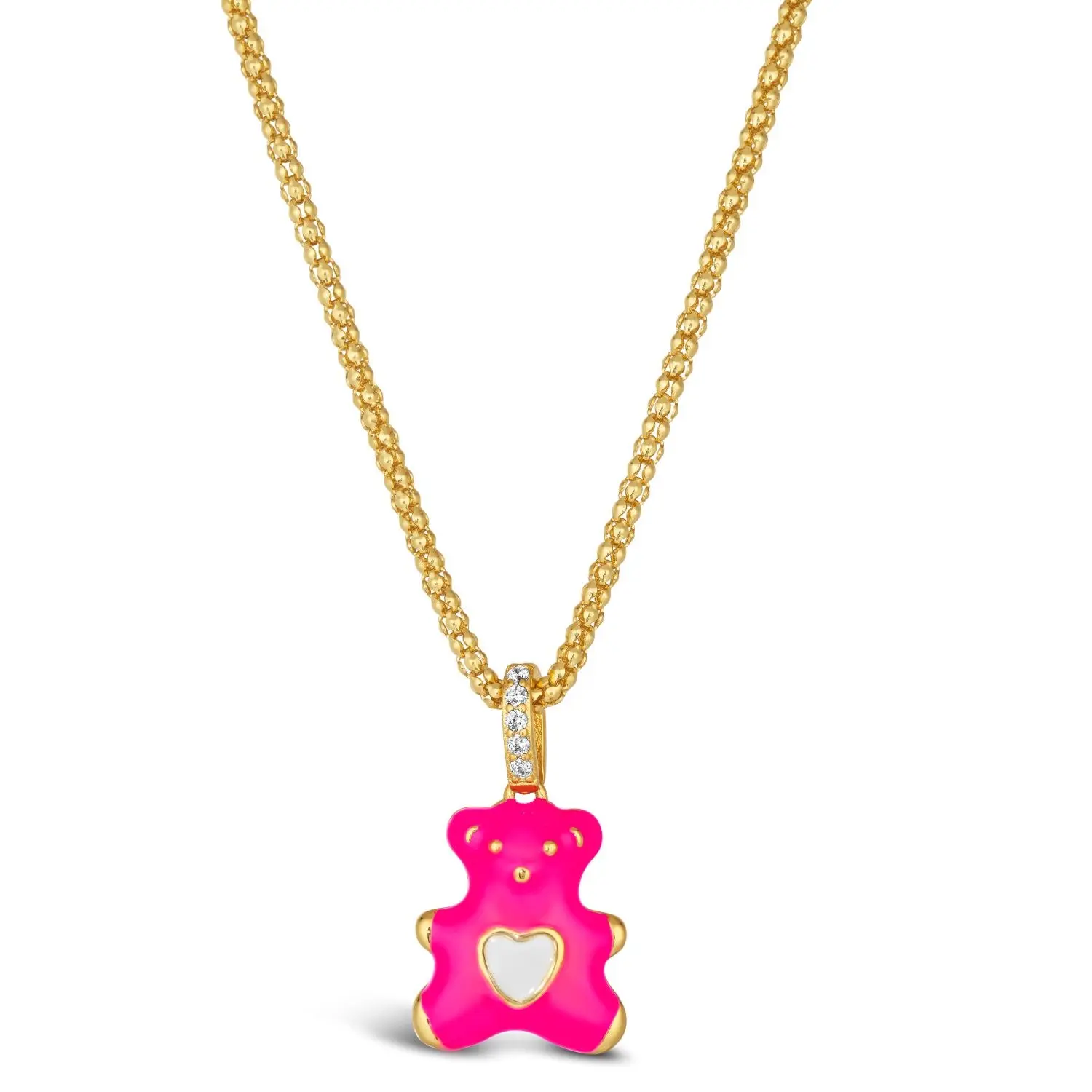 Teddy Enamel Bear Necklace - Image 8