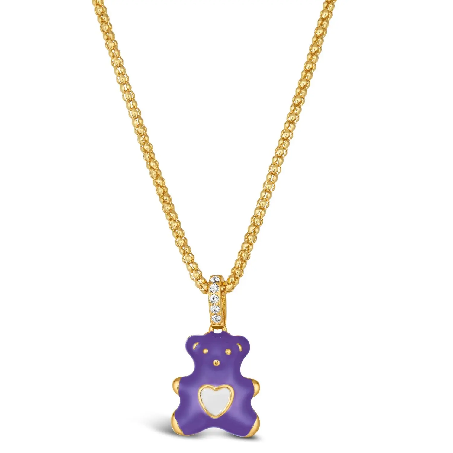 Teddy Enamel Bear Necklace - Image 9
