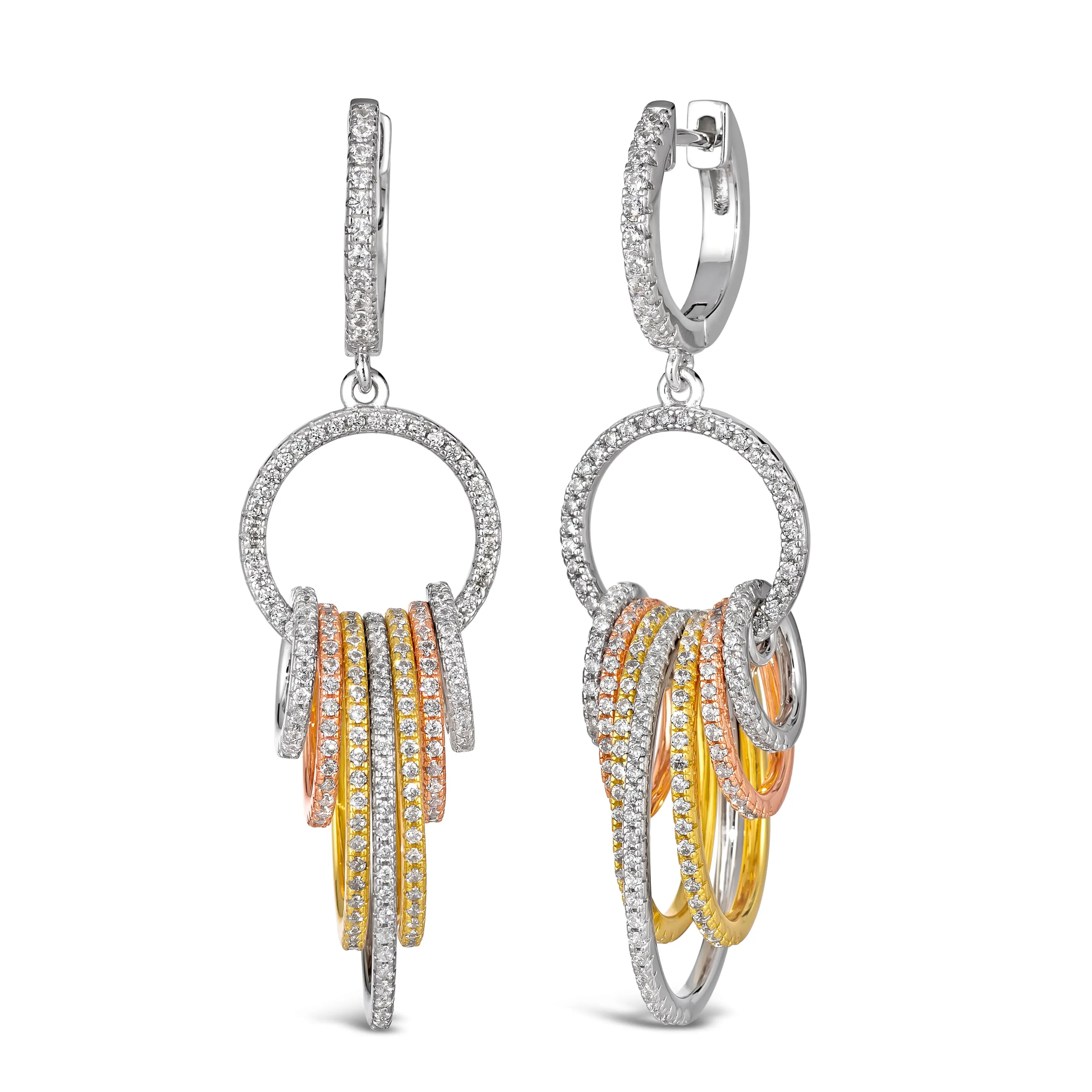 Trifecta Diamond Crystalline Earrings - Image 4