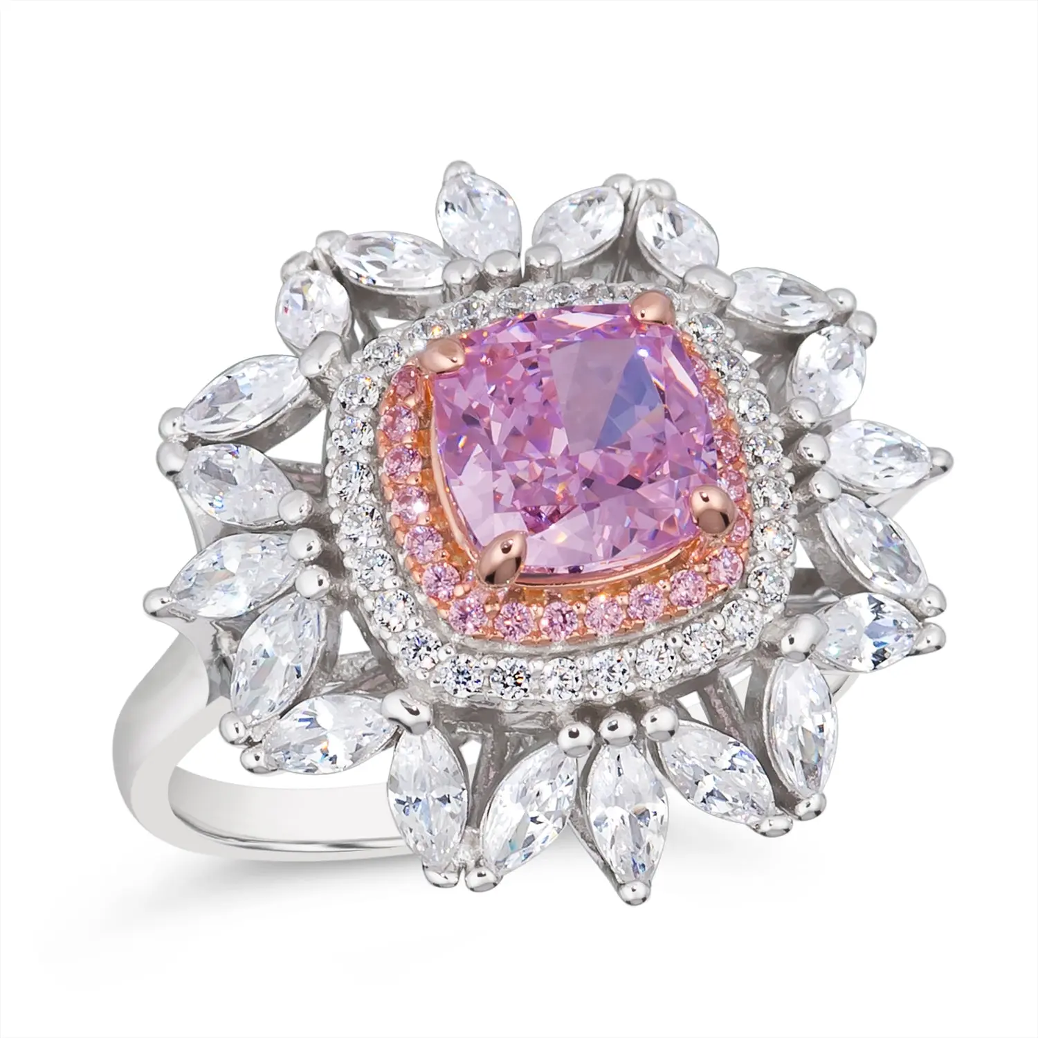 Triple Crown 4 Carat Halo Ring - Image 4