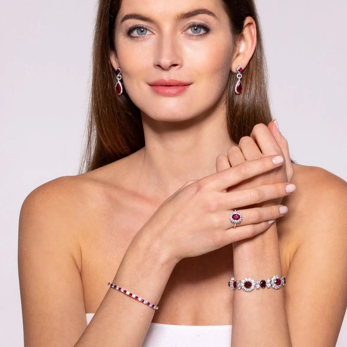 Worth Avenue Bracelet in Red Ruby - Image 3
