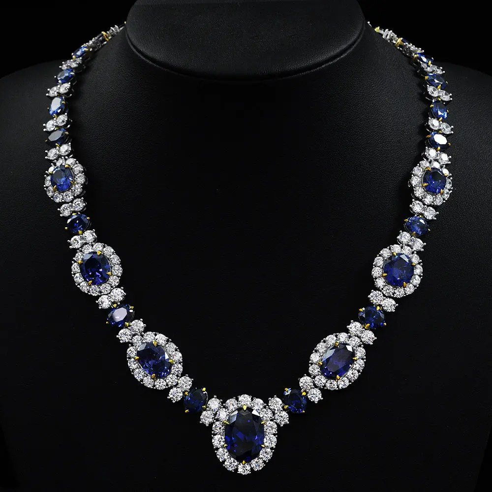 Worth Avenue Necklace in Blue Sapphire - Image 3